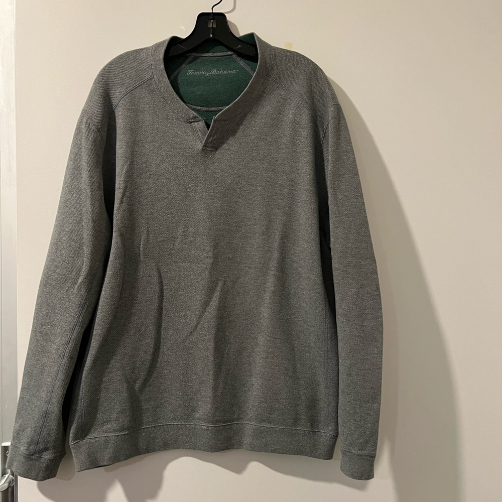 Tommy Bahama Reversible Flipshore Abaco Heather/Palm Verde Sz. XL $110 *EUC - Picture 2 of 10